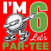 IM 6 LetS Par 6th Years Old Golf Party Birthday Gift Santa Hat thumb 1