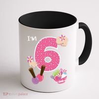 I'm 6 Spa Party Birthday Nail Polish Makeup Birthday Gift Coffee Mug thumb 1