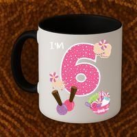 I'm 6 Spa Party Birthday Nail Polish Makeup Birthday Gift Coffee Mug thumb 2