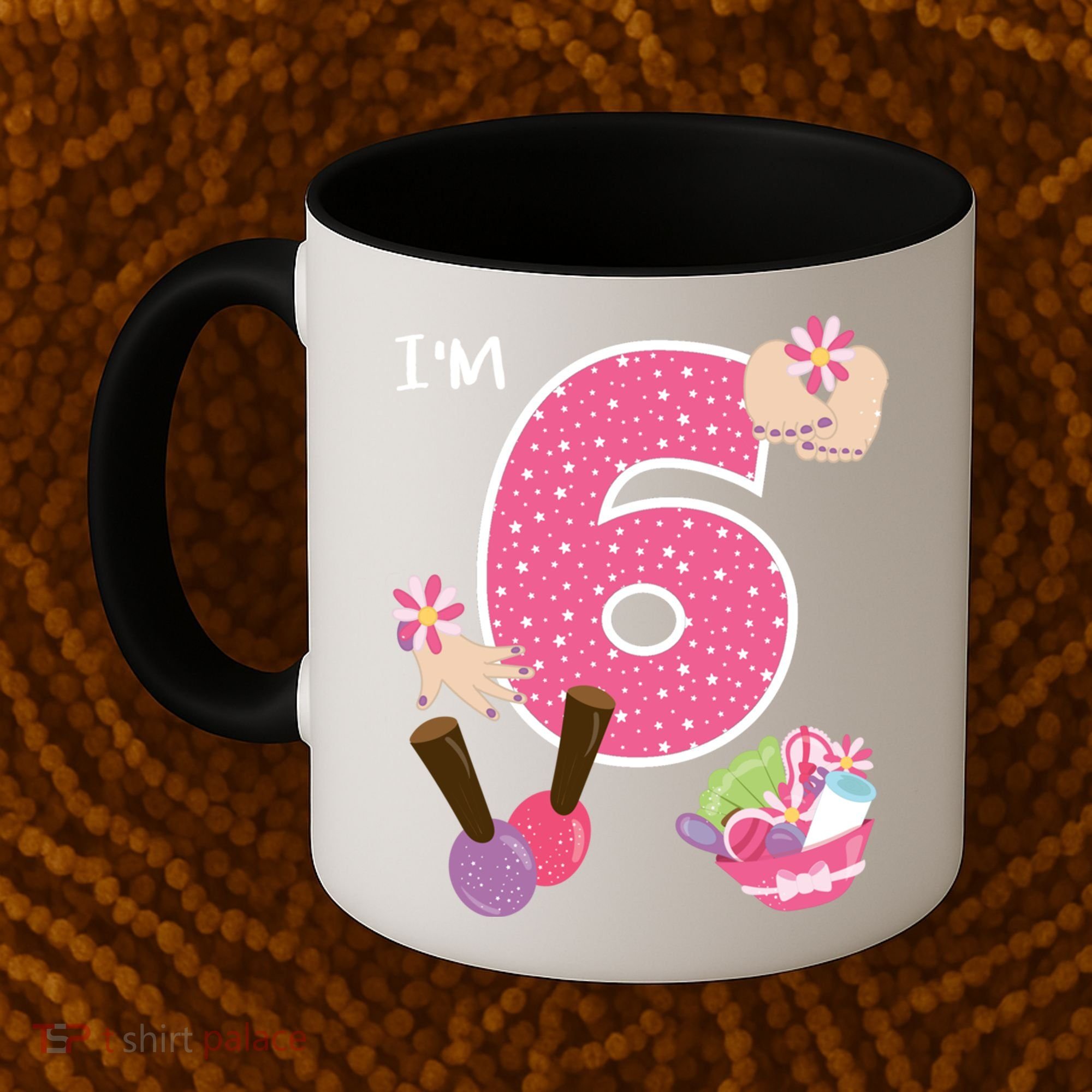 I'm 6 Spa Party Birthday Nail Polish Makeup Birthday Gift Coffee Mug