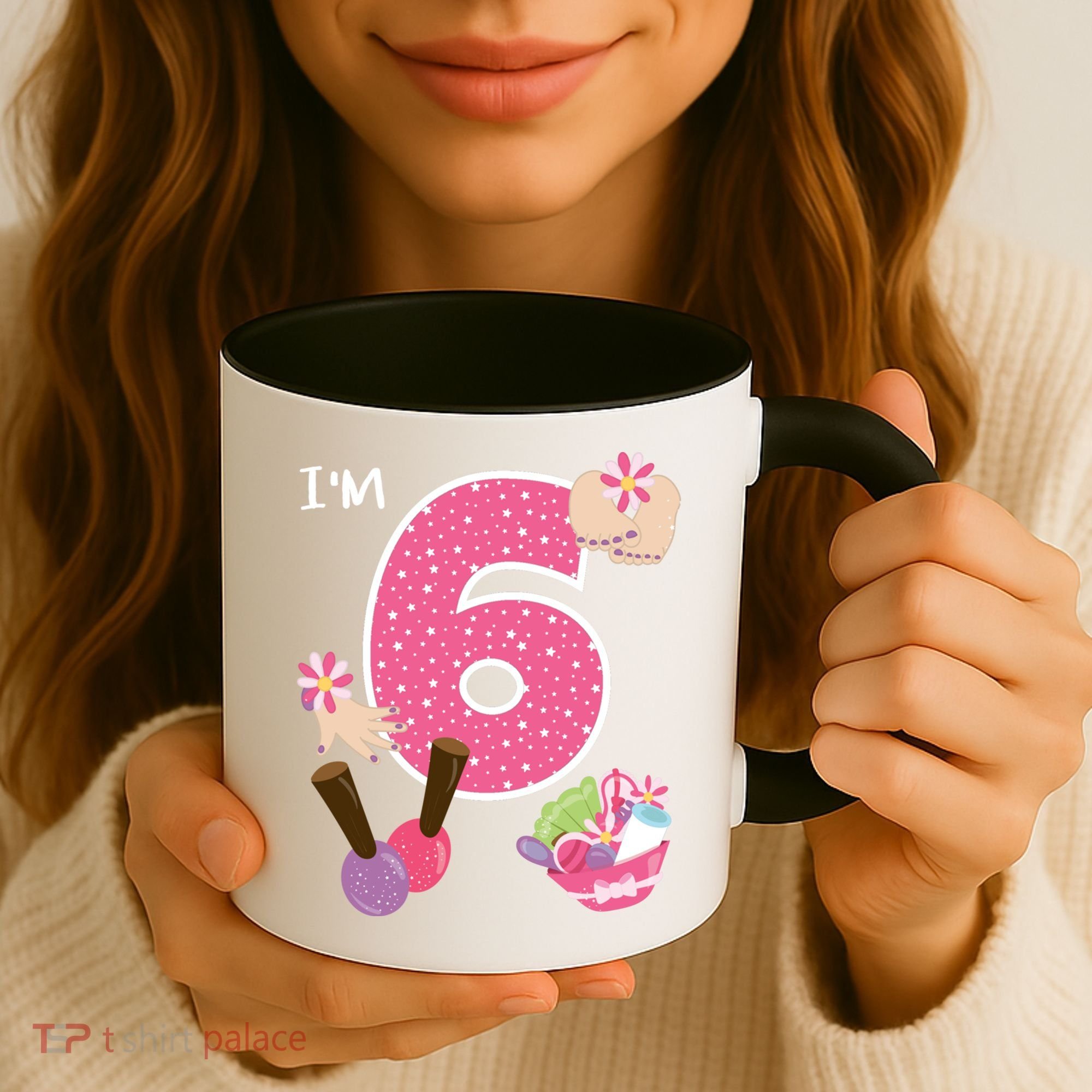 I'm 6 Spa Party Birthday Nail Polish Makeup Birthday Gift Coffee Mug