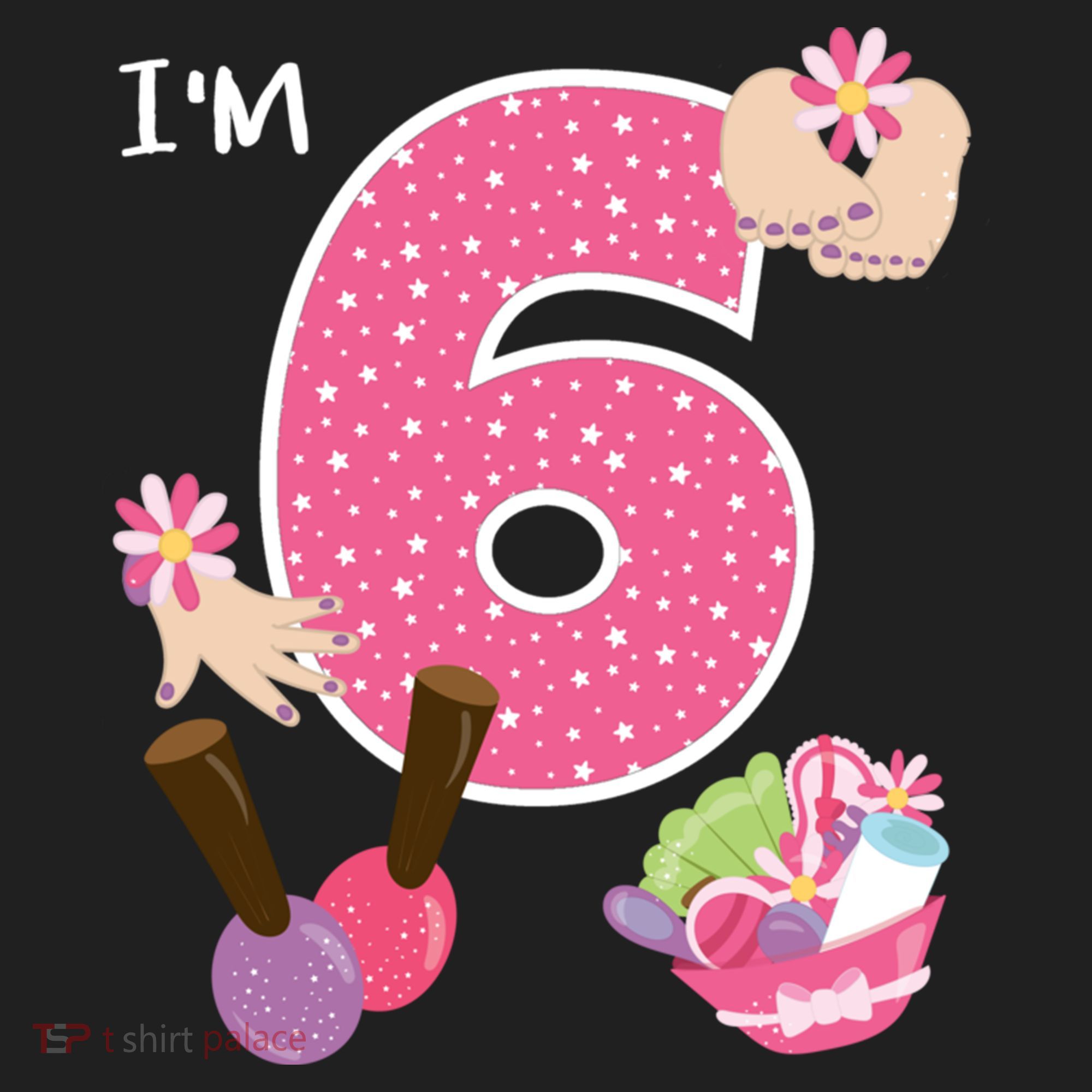 I'm 6 Spa Party Birthday Nail Polish Makeup Birthday Gift Beanie