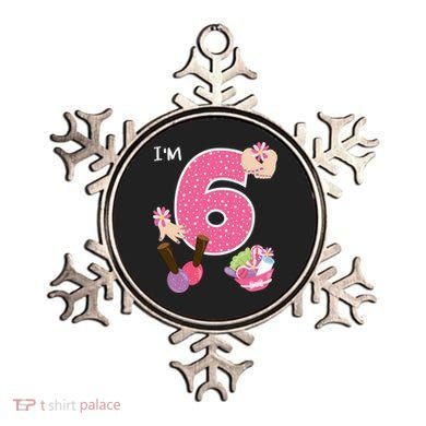 I'm 6 Spa Party Birthday Nail Polish Makeup Birthday Gift Ornament