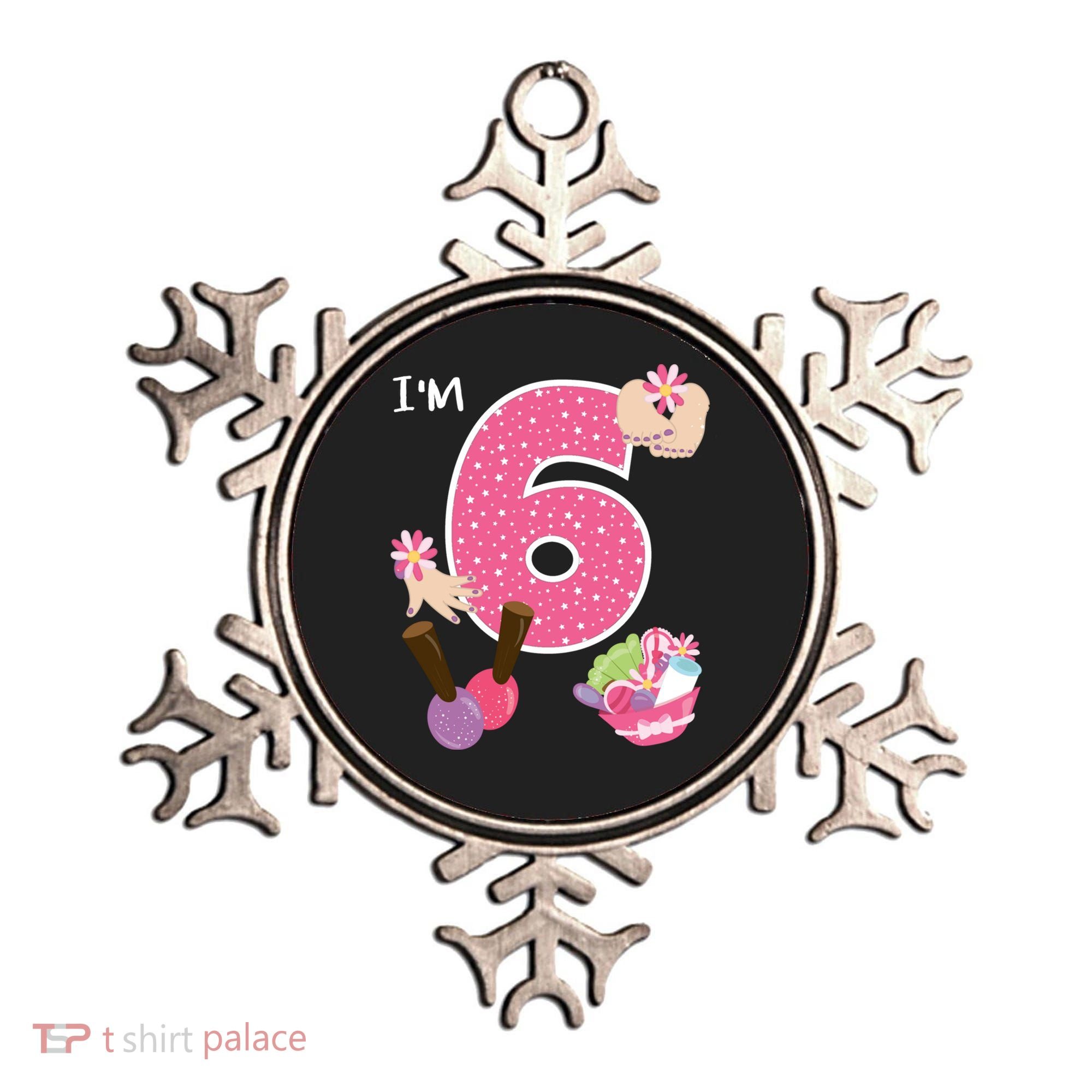 I'm 6 Spa Party Birthday Nail Polish Makeup Birthday Gift Ornament
