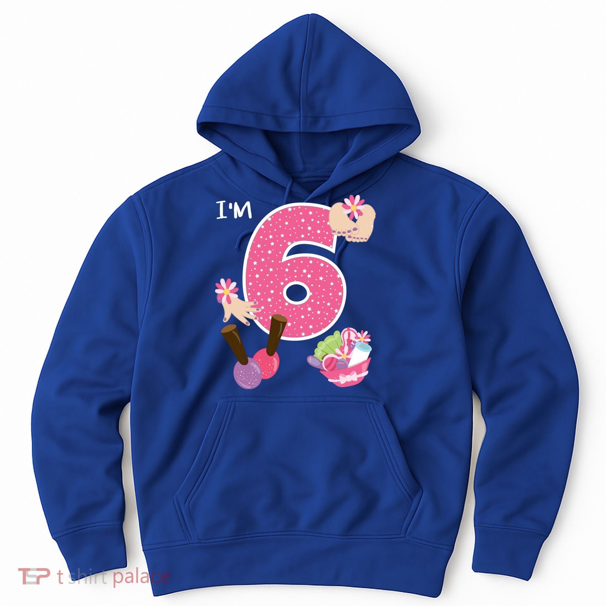 I'm 6 Spa Party Birthday Nail Polish Makeup Birthday Gift Hoodie