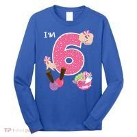 I'm 6 Spa Party Birthday Nail Polish Makeup Birthday Gift Long Sleeve Shirt thumb 0