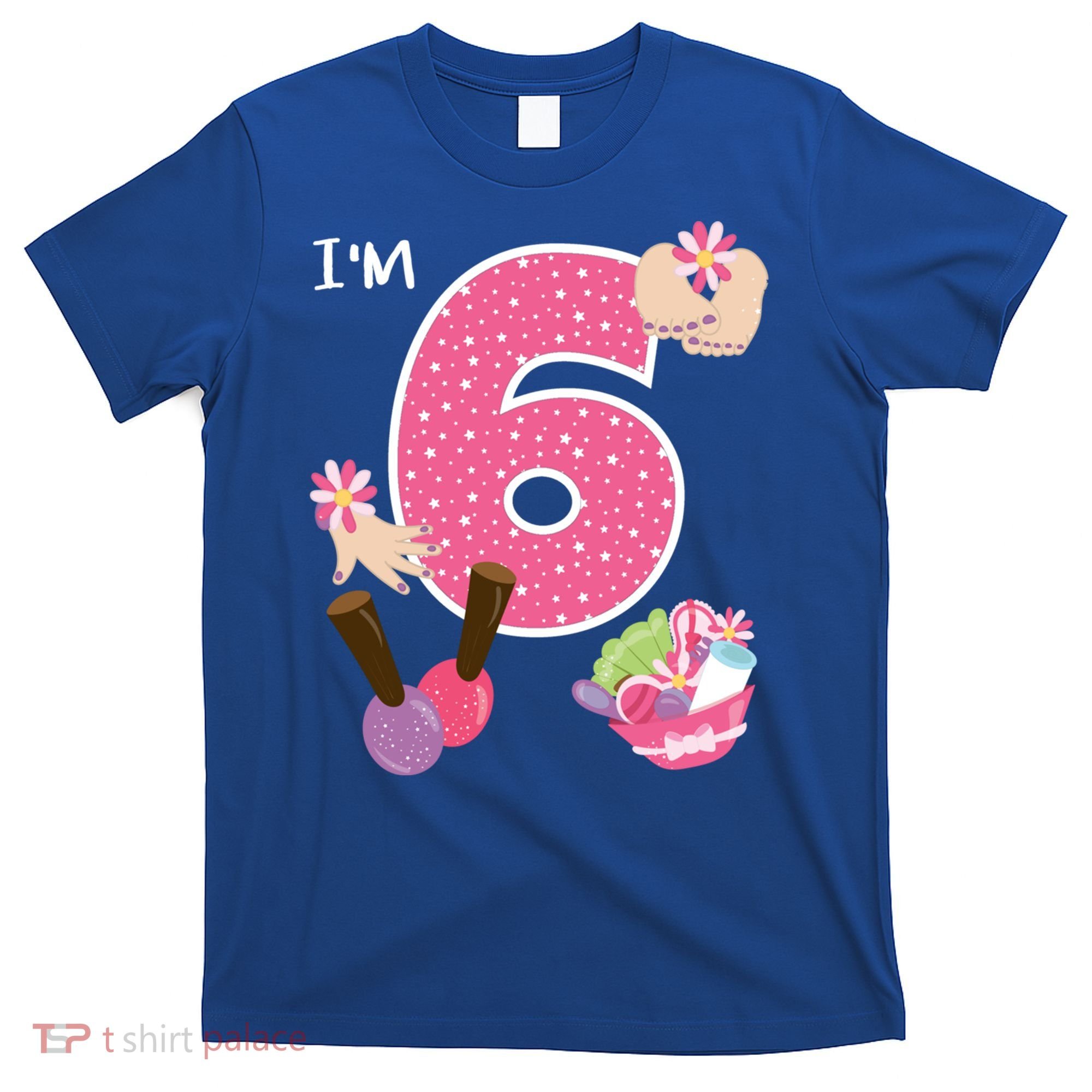 I'm 6 Spa Party Birthday Nail Polish Makeup Birthday Gift T-Shirt