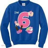 I'm 6 Spa Party Birthday Nail Polish Makeup Birthday Gift Kids Sweatshirt thumb 0
