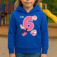 I'm 6 Spa Party Birthday Nail Polish Makeup Birthday Gift Kids Hoodie thumb 3