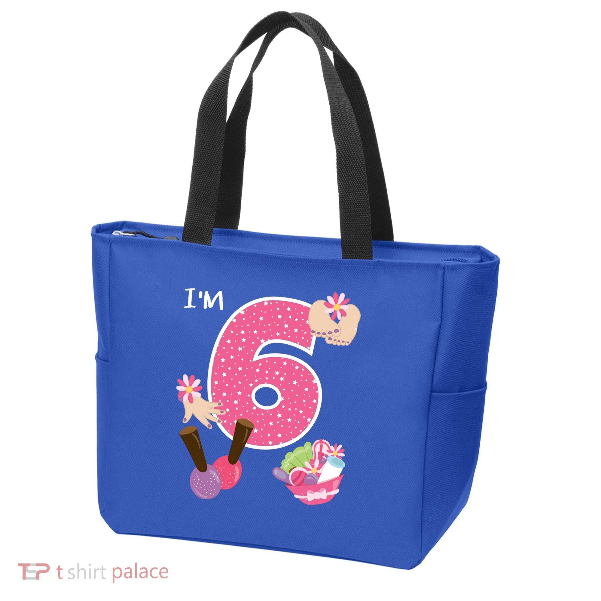 I'm 6 Spa Party Birthday Nail Polish Makeup Birthday Gift Tote Bag