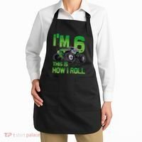 IM 6 This Is How I Roll Monster Truck 6th Birthday Apron thumb 2