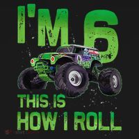 IM 6 This Is How I Roll Monster Truck 6th Birthday Women's Tank Top thumb 5