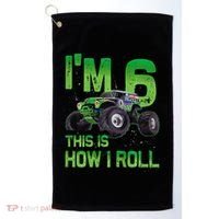 IM 6 This Is How I Roll Monster Truck 6th Birthday Golf Towel thumb 0