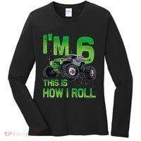 IM 6 This Is How I Roll Monster Truck 6th Birthday Women's Long Sleeve Shirt thumb 0