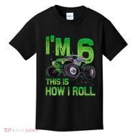 IM 6 This Is How I Roll Monster Truck 6th Birthday Kids T-Shirt thumb 0
