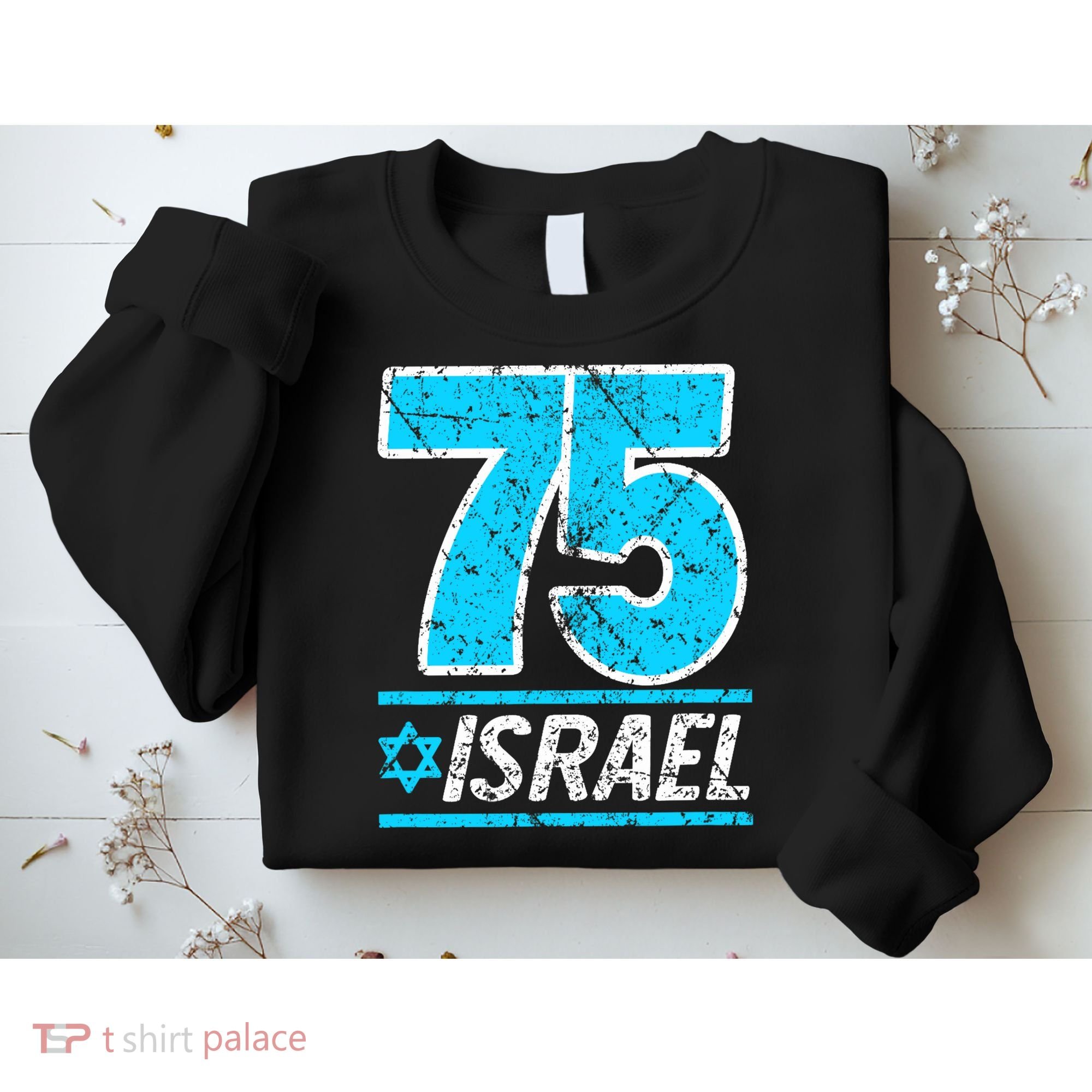 Israel's 75th Anniversary Independence Day Yom Ha'atzmaut Sweatshirt