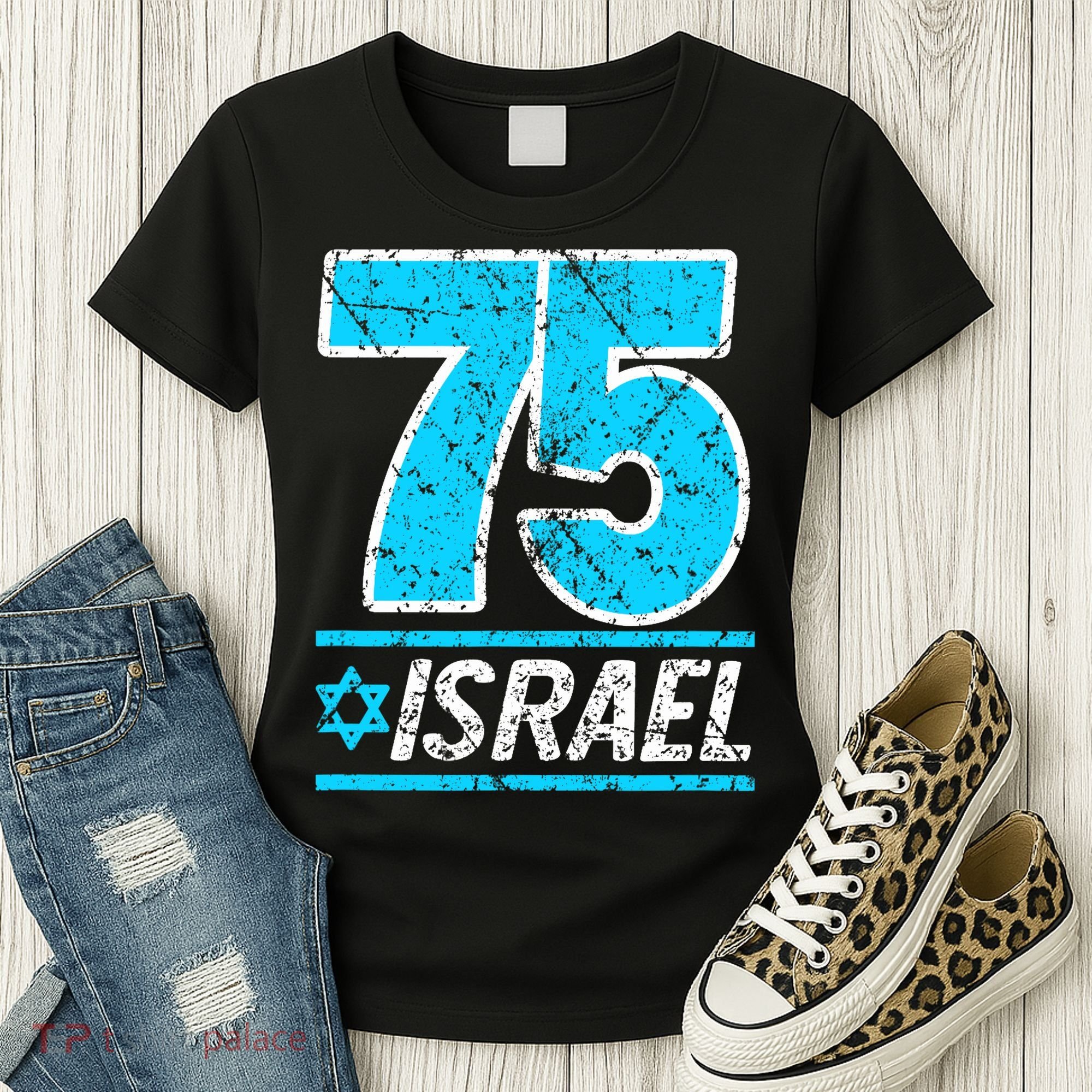 Israel's 75th Anniversary Independence Day Yom Ha'atzmaut Women's T-Shirt