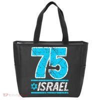 Israel's 75th Anniversary Independence Day Yom Ha'atzmaut Tote Bag thumb 0
