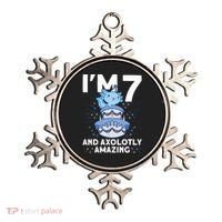 I'm 7 Bday Axolotl Party Cute 7th Birthday Axolotl Ornament thumb 0