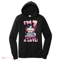 I'm 7 Seven Years Old Cute Kawaii Axolotl 7th Birthday Party Women's Hoodie thumb 0