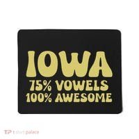 Iowa 75 Vowels 100 Awesome Iowans Women Funny State Mousepad thumb 0