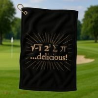 I 8 Sum Pi I Ate Some Pie And It Was Delicious Great Gift Golf Towel thumb 1