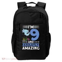 I'm 9 And Axolotly Amazing 9th Birthday Axolotl  Backpack thumb 0