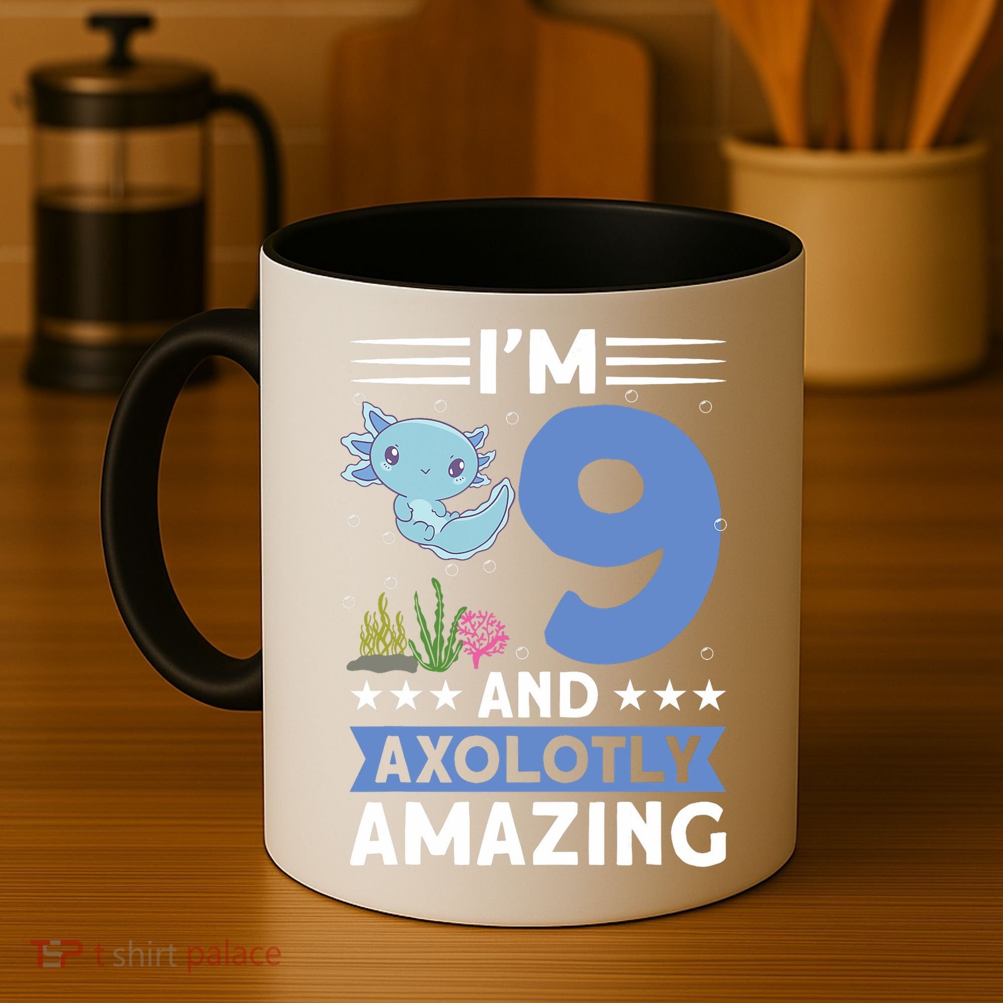 I'm 9 And Axolotly Amazing 9th Birthday Axolotl  Coffee Mug