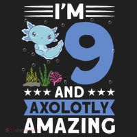I'm 9 And Axolotly Amazing 9th Birthday Axolotl  11oz C Handle Ceramic Mug thumb 5