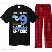 I'm 9 And Axolotly Amazing 9th Birthday Axolotl  Pajama Set thumb 0
