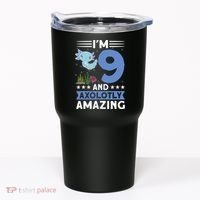 I'm 9 And Axolotly Amazing 9th Birthday Axolotl  Tumbler thumb 0
