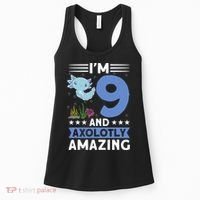 I'm 9 And Axolotly Amazing 9th Birthday Axolotl  Women's Tank Top thumb 0