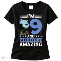 I'm 9 And Axolotly Amazing 9th Birthday Axolotl  Women's T-Shirt thumb 0