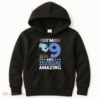I'm 9 And Axolotly Amazing 9th Birthday Axolotl  Kids Hoodie thumb 0