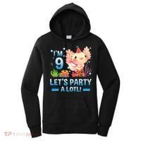 I'm 9 Let's Party A Lotl Cute Axolotl Lover For Women's Hoodie thumb 0