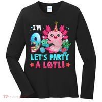 I'm 9 Years Old Let's Party A Lotl Axolotl 9th Birthday   Women's Long Sleeve Shirt thumb 0