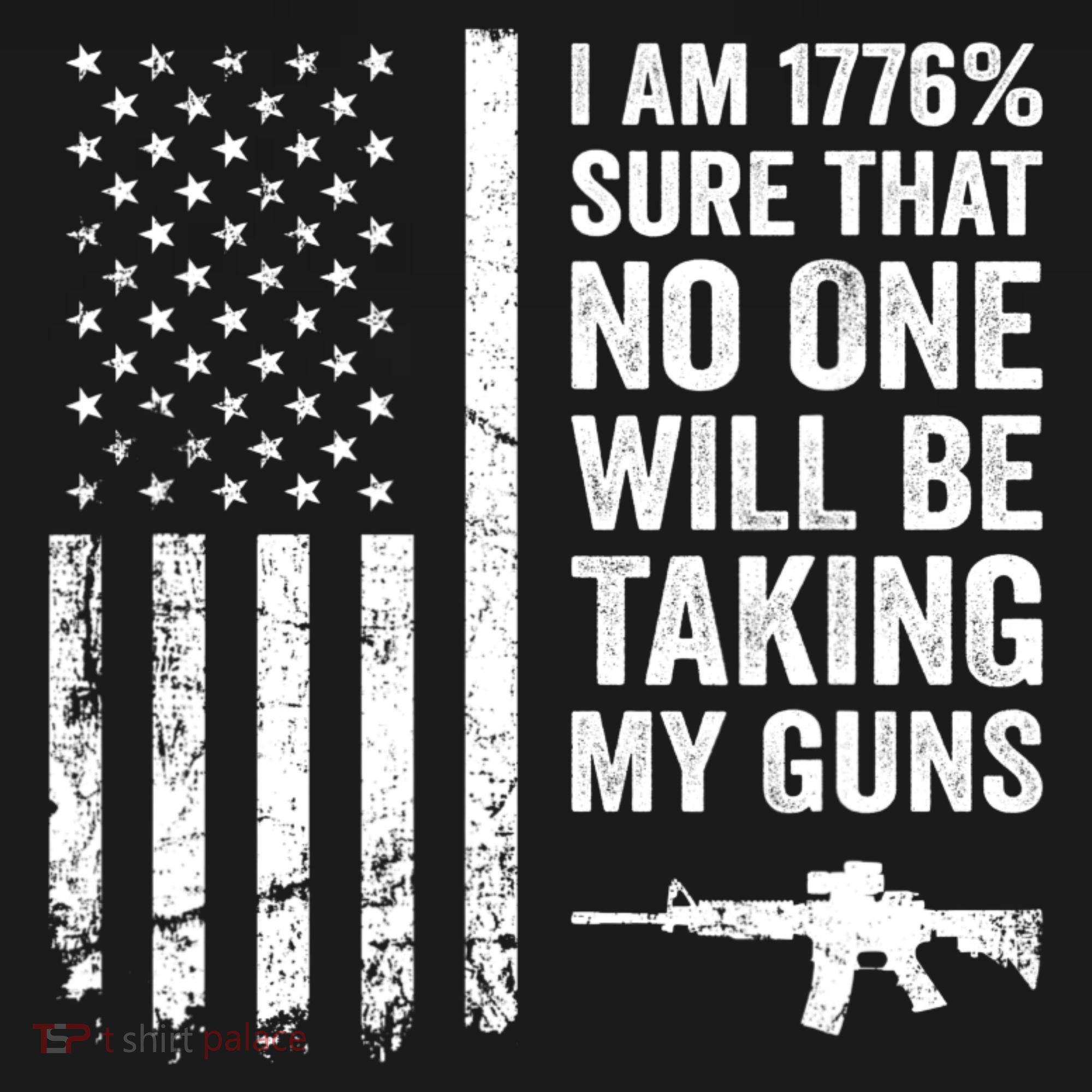 I Am 1776 Sure No One Is Taking My Guns Pro Gun USA Flag Mousepad