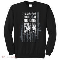 I Am 1776 Sure No One Is Taking My Guns Pro Gun Flag Sweatshirt thumb 0