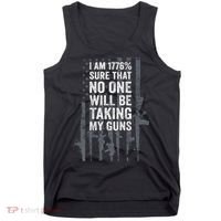 I Am 1776 Sure No One Is Taking My Guns Pro Gun Flag Tank Top thumb 0