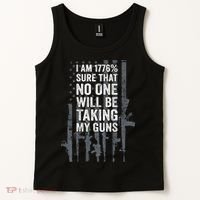 I Am 1776 Sure No One Is Taking My Guns Pro Gun Flag Tank Top thumb 2