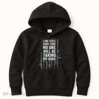 I Am 1776 Sure No One Is Taking My Guns Pro Gun Flag Kids Hoodie thumb 0