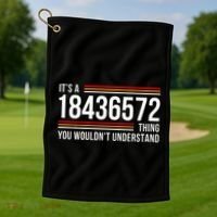 ItS A 18436572 Thing Funny V8 Engine Classic Muscle Car Guy Golf Towel thumb 1