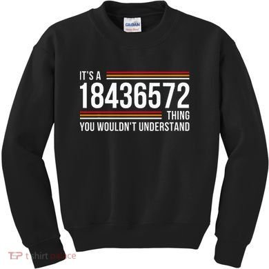 ItS A 18436572 Thing Funny V8 Engine Classic Muscle Car Guy Kids Sweatshirt