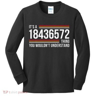 ItS A 18436572 Thing Funny V8 Engine Classic Muscle Car Guy Kids Long Sleeve Shirt