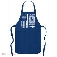 I Am 1776 Sure No One Is Taking My Guns Funny Gift Pro Gun Usa Flag Gift Apron thumb 0