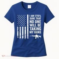 I Am 1776 Sure No One Is Taking My Guns Funny Gift Pro Gun Usa Flag Gift Women's T-Shirt thumb 0