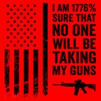 I Am 1776 Sure No One Is Taking My Guns Funny Gift Pro Gun Usa Flag Gift Santa Hat thumb 1
