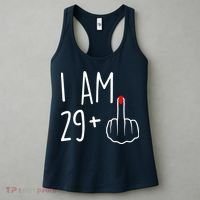 I Am 29 Plus 1 Middle Finger For A 30th Birthday For Wo Women's Tank Top thumb 3