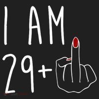 I Am 29 Plus Middle Finger Funny 30th Birthday Women's Sweatshirt thumb 2
