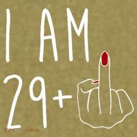 I Am 29 Plus Middle Finger Funny 30th Birthday Garment-Dyed Women's Muscle Tee thumb 6